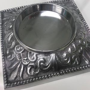 4 STETSON silver pillar candle holder NEW 4 boxes